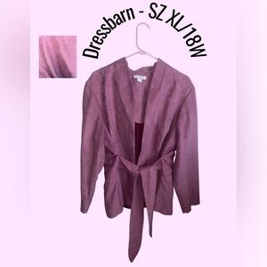 Dress Barn Pink Plus Size Jacket | SIZE 18 / XL